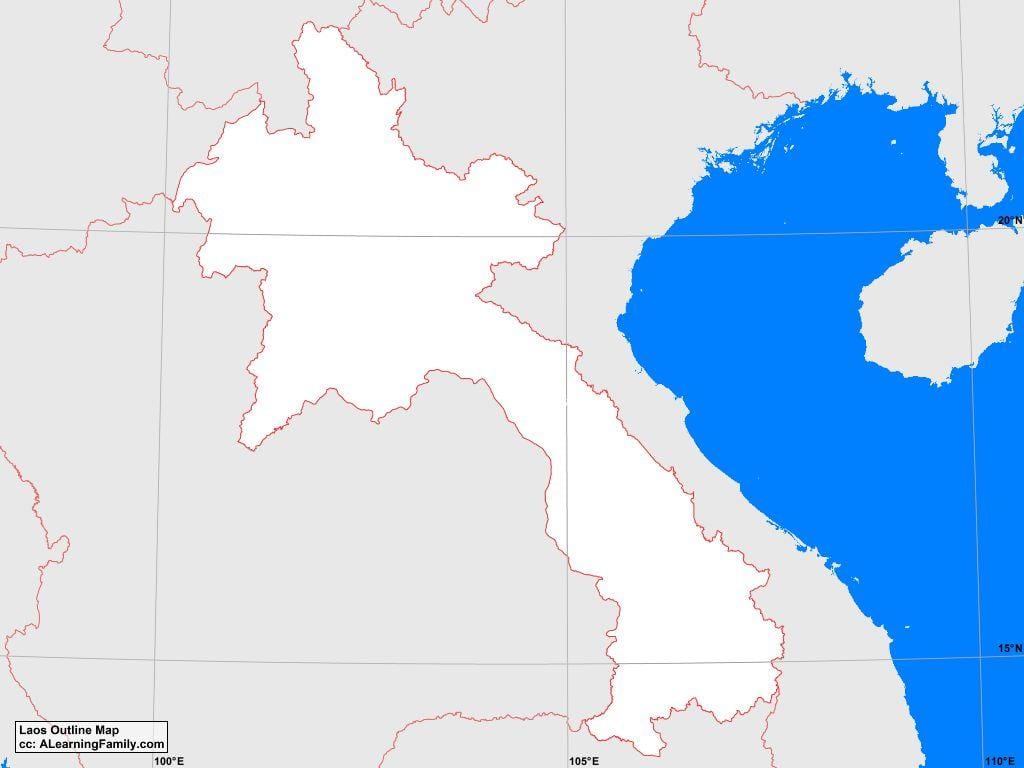 Laos haritası anahat