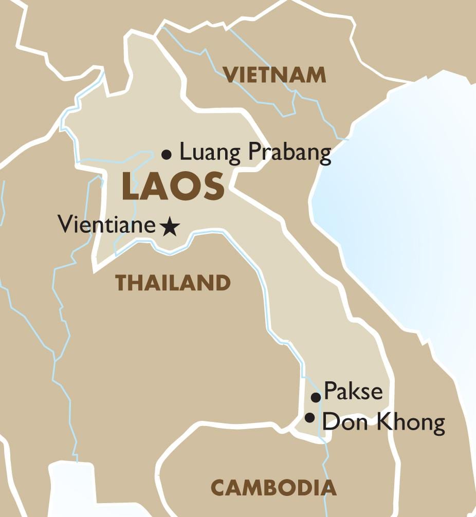 Laos başkenti haritası