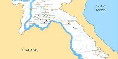 Laos nehir haritası 